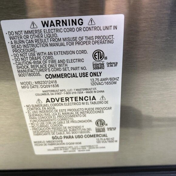 Butterball Electric Turkey Fryer Professional Series by Masterbuilt MB23012418 - Picture 8 of 15